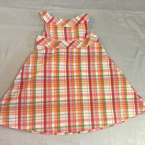 Gymboree LIKE NEW Orange and Yellow Sleeveless Sundress with Square Neck - Picture 4 of 4